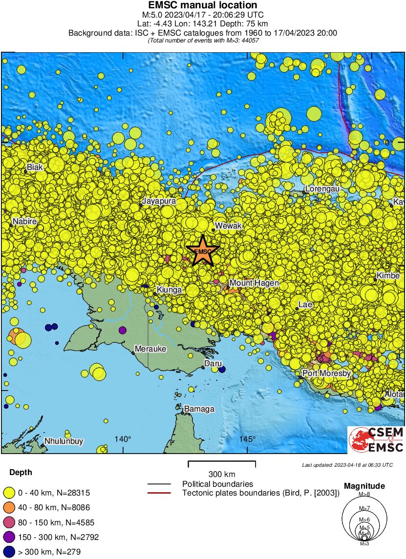 wide historical seismicity