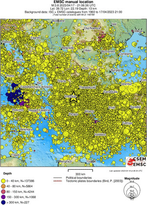wide historical seismicity