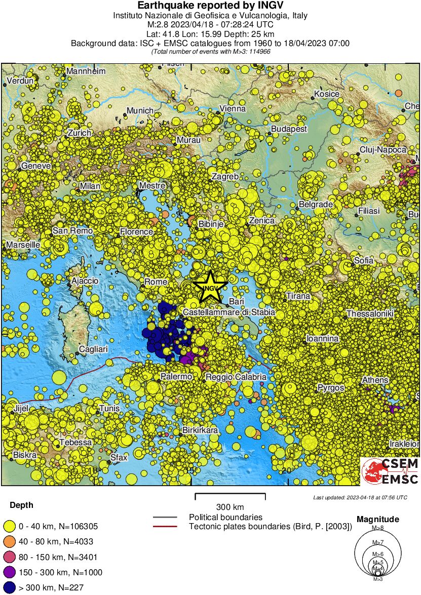 wide historical seismicity