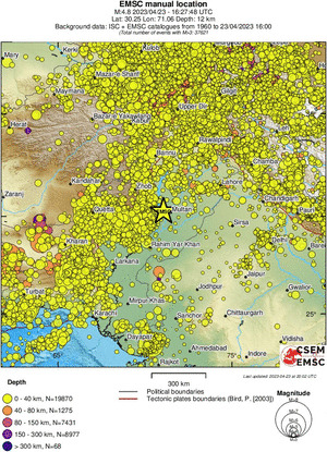 wide historical seismicity