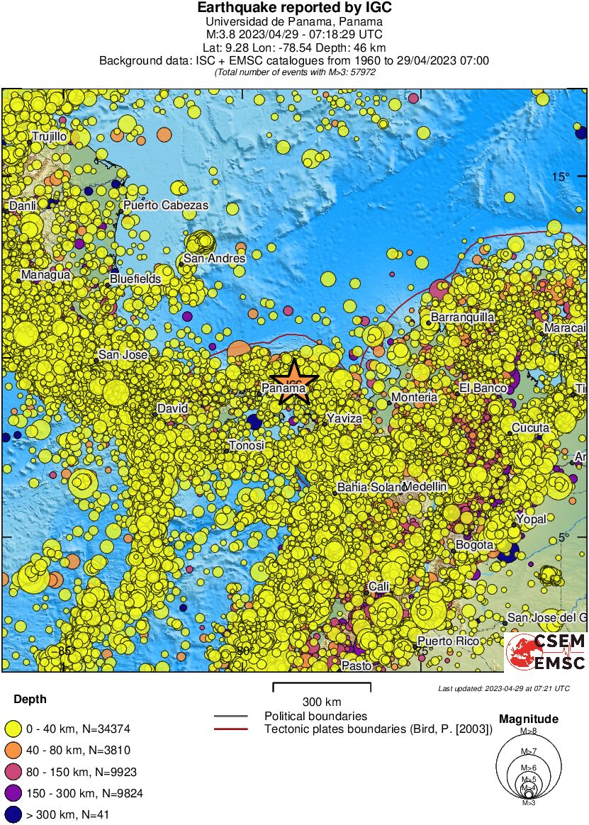 wide historical seismicity
