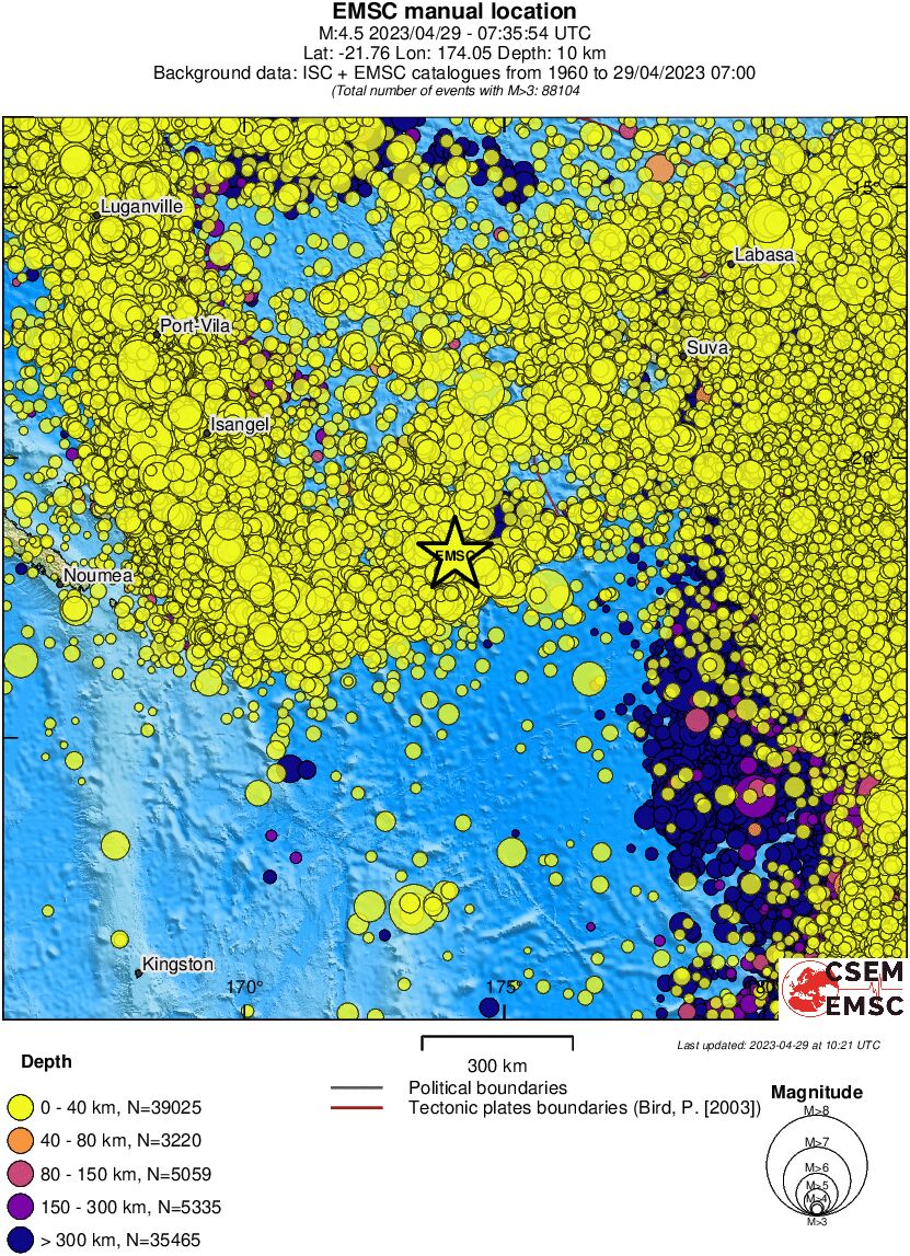 wide historical seismicity
