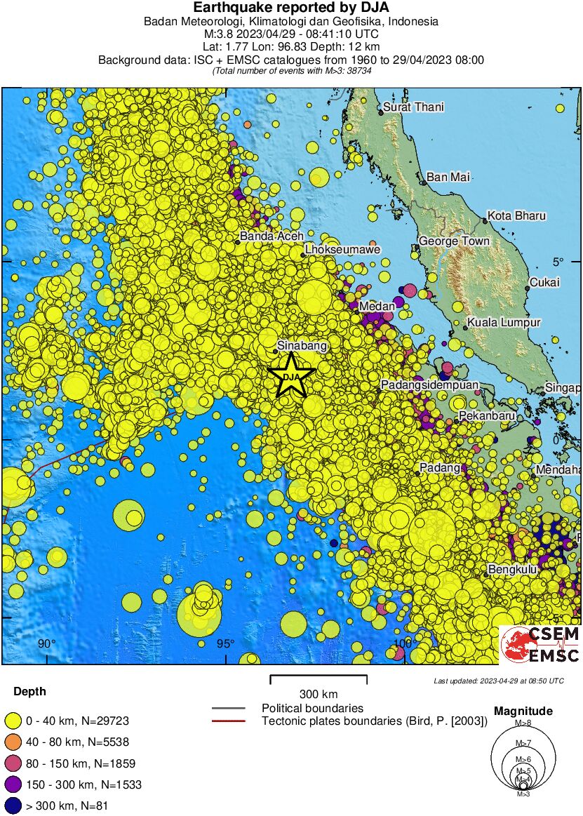 wide historical seismicity