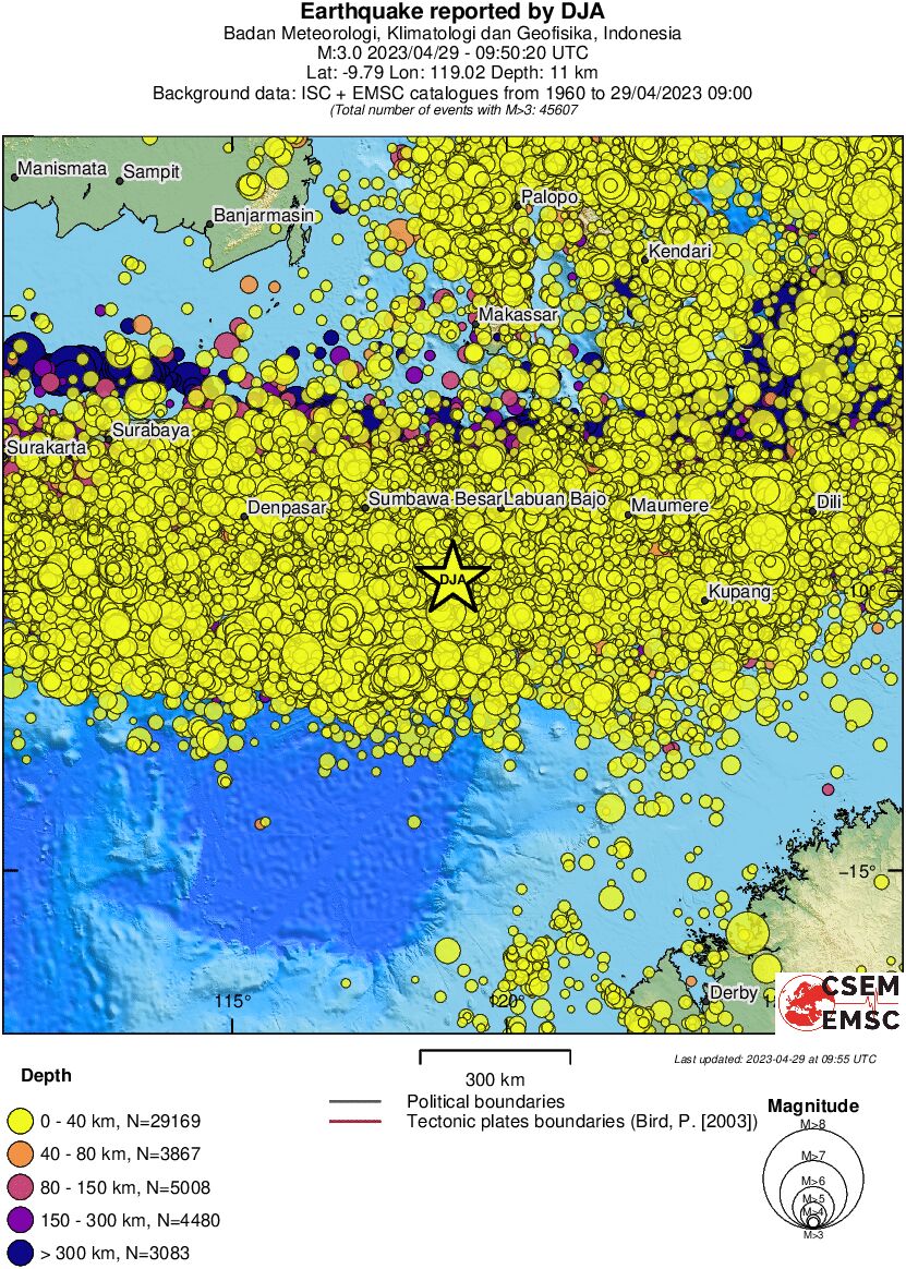 wide historical seismicity