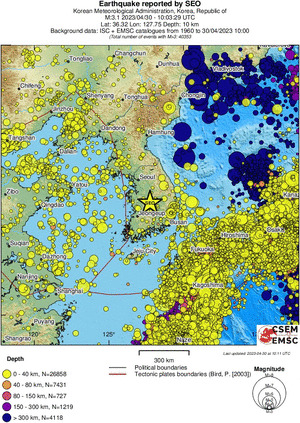 wide historical seismicity
