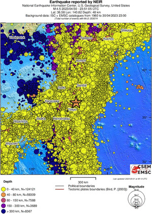 wide historical seismicity