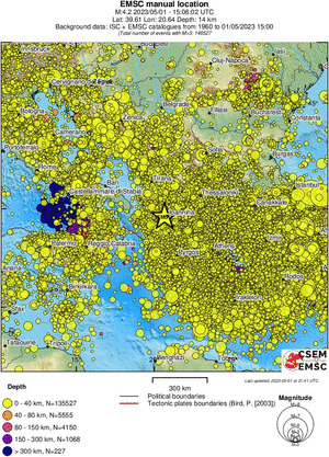 wide historical seismicity
