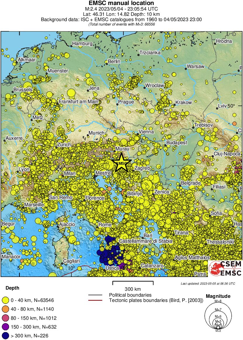 wide historical seismicity