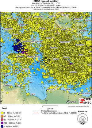 wide historical seismicity