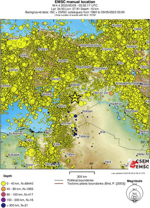 wide historical seismicity