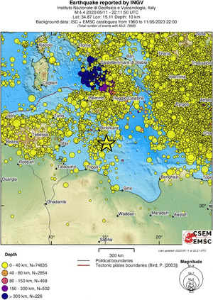 wide historical seismicity