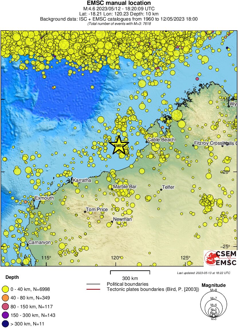 wide historical seismicity