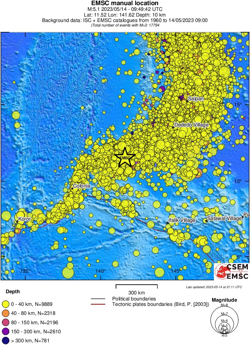 wide historical seismicity