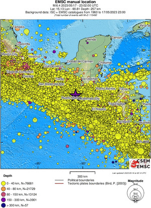wide historical seismicity
