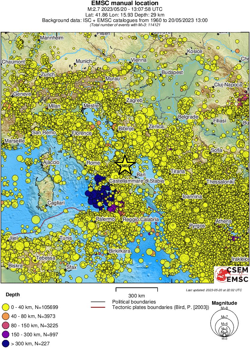 wide historical seismicity