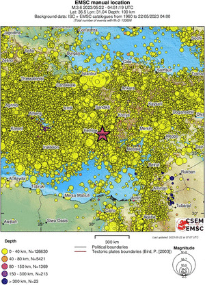 wide historical seismicity
