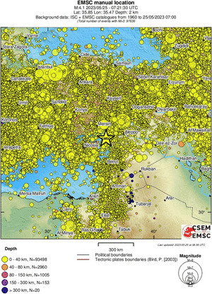 wide historical seismicity