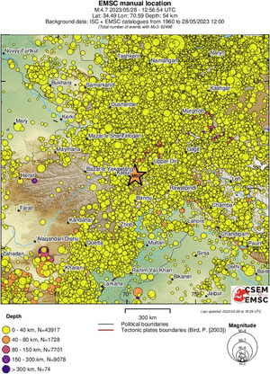 wide historical seismicity