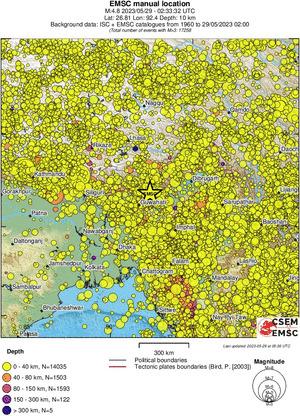 wide historical seismicity