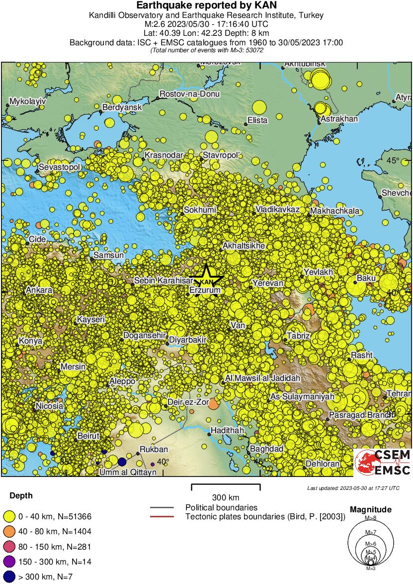 wide historical seismicity