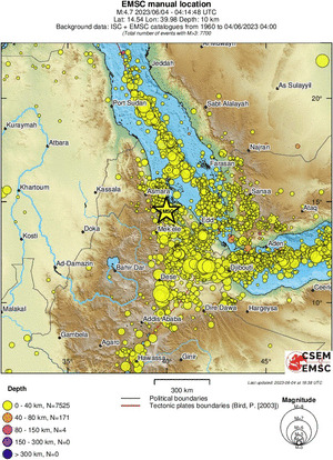 wide historical seismicity
