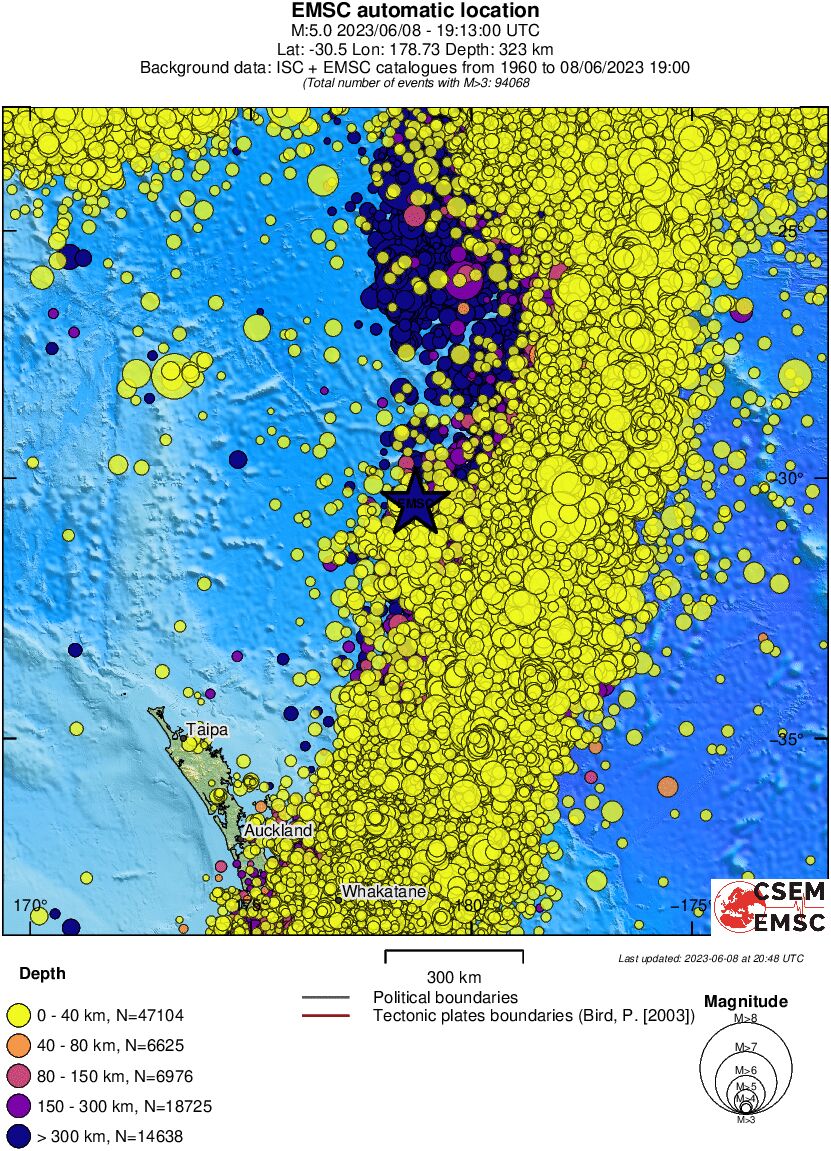 wide historical seismicity
