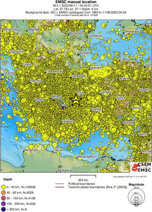 wide historical seismicity