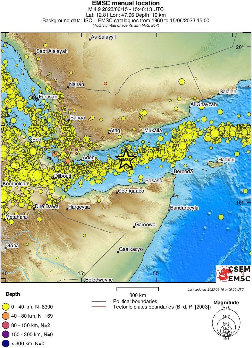 wide historical seismicity