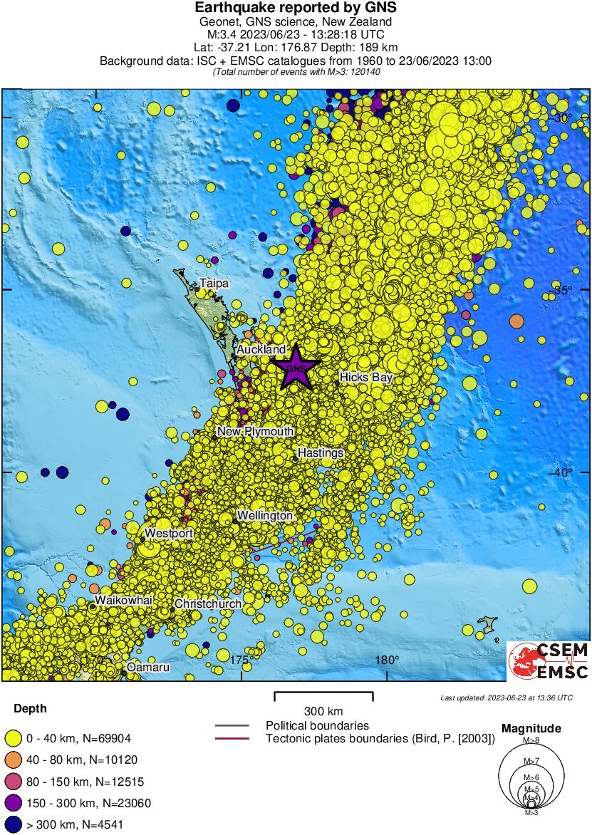 wide historical seismicity