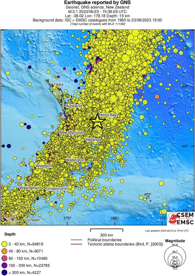 wide historical seismicity