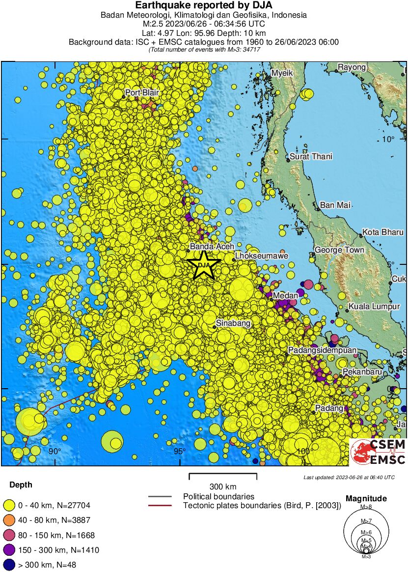 wide historical seismicity