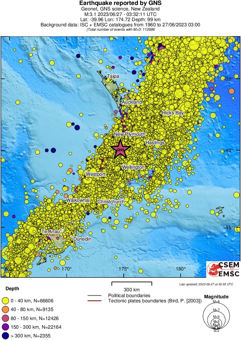 wide historical seismicity