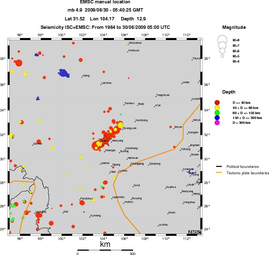 wide historical seismicity