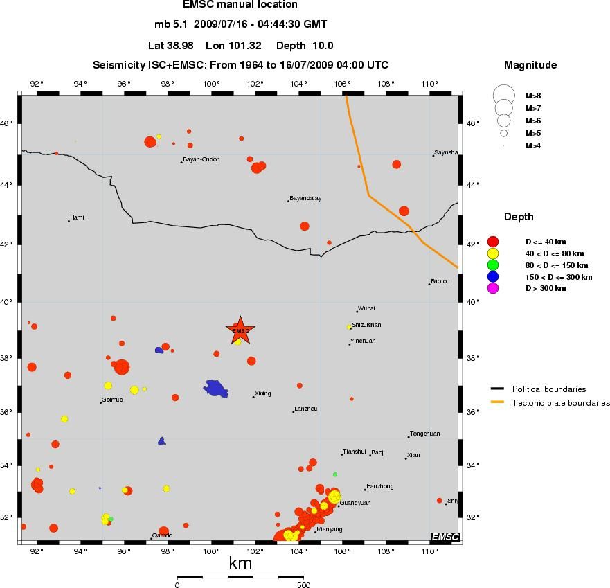 wide historical seismicity