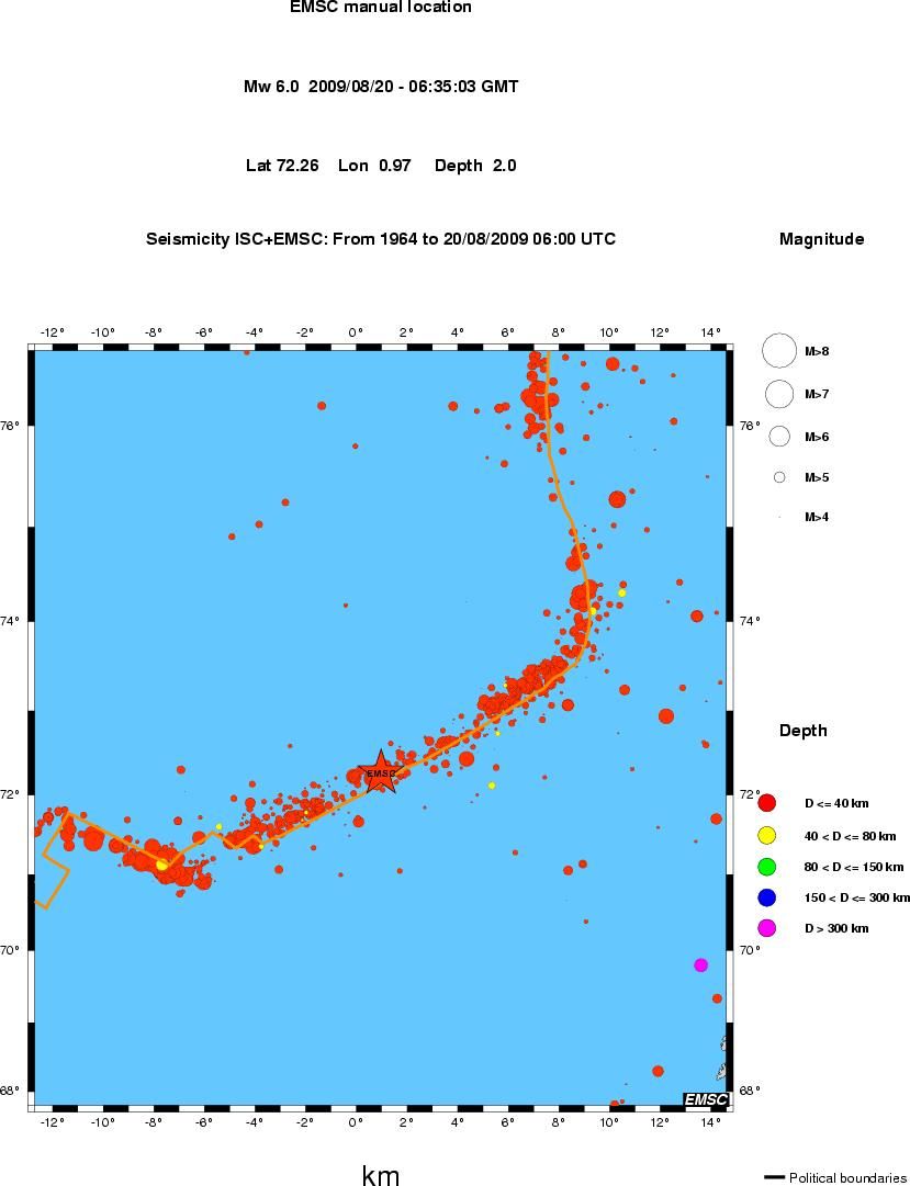 wide historical seismicity