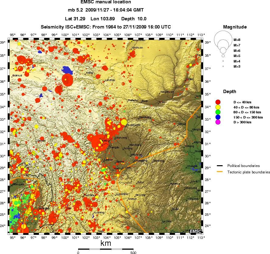 wide historical seismicity