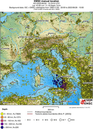 wide historical seismicity