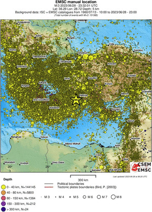 wide historical seismicity
