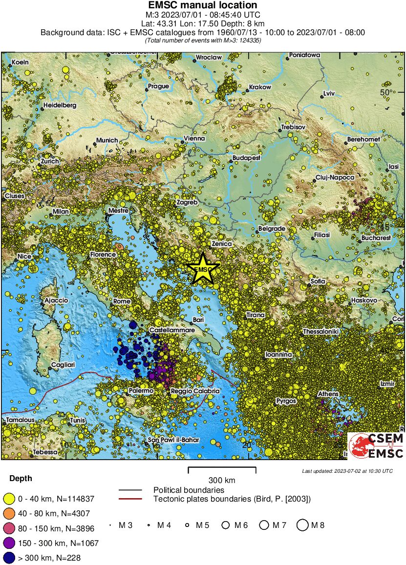 wide historical seismicity