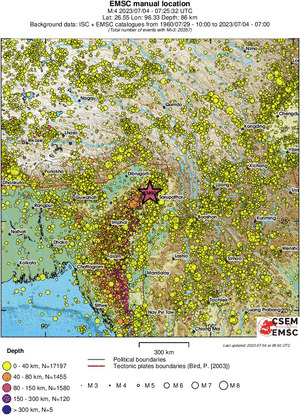 wide historical seismicity