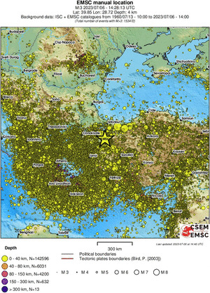 wide historical seismicity
