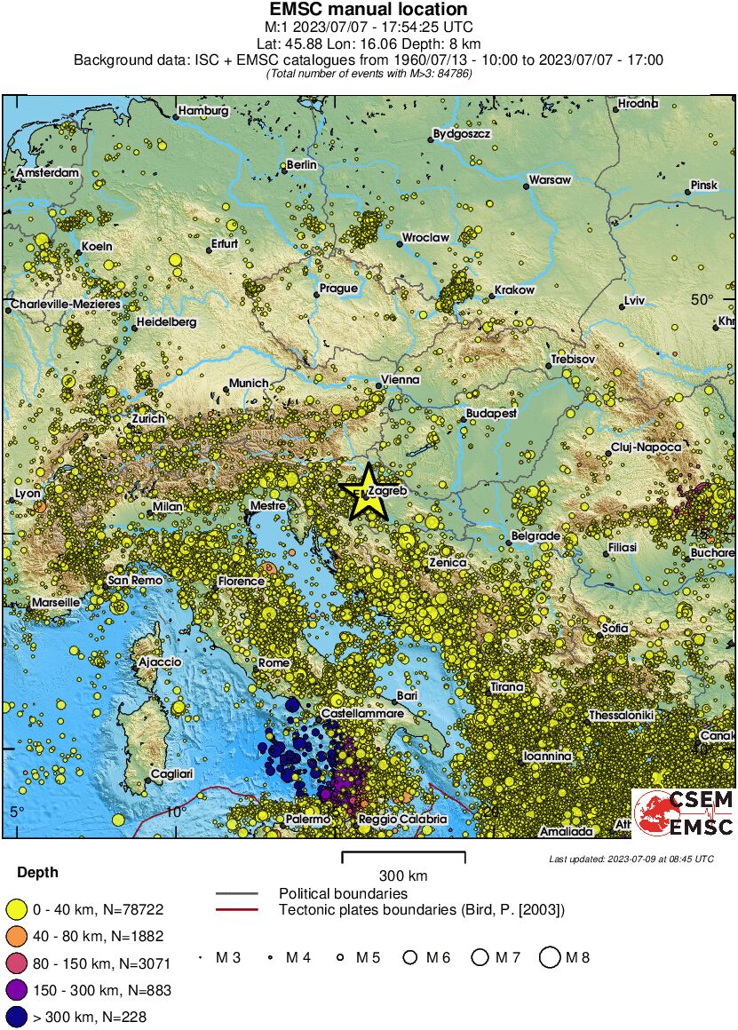 wide historical seismicity