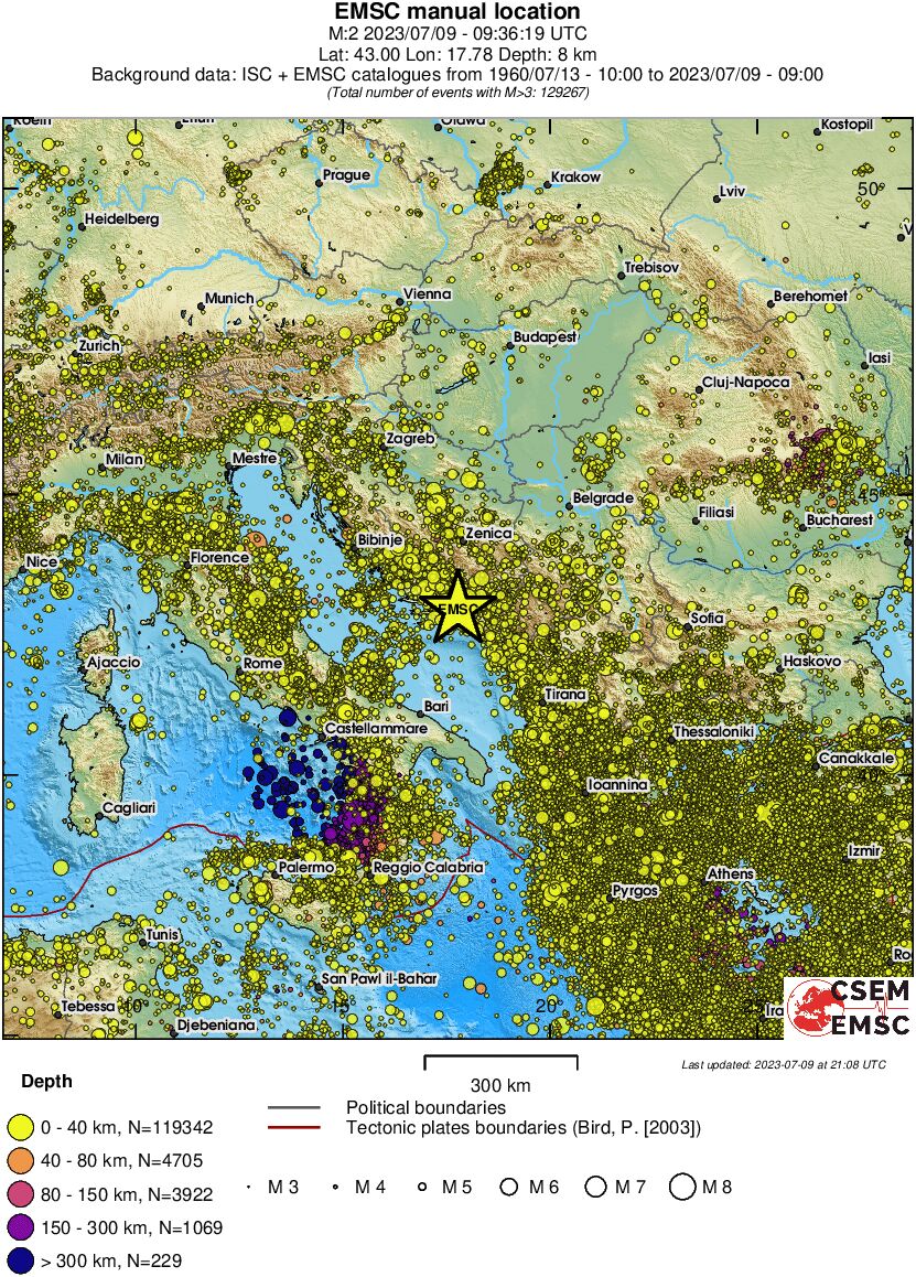 wide historical seismicity