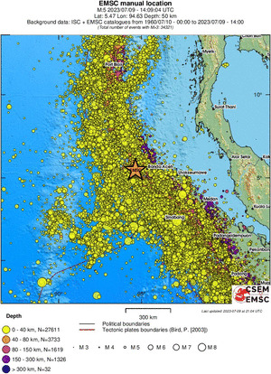wide historical seismicity