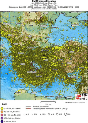 wide historical seismicity