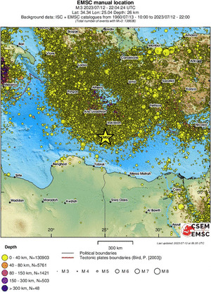 wide historical seismicity
