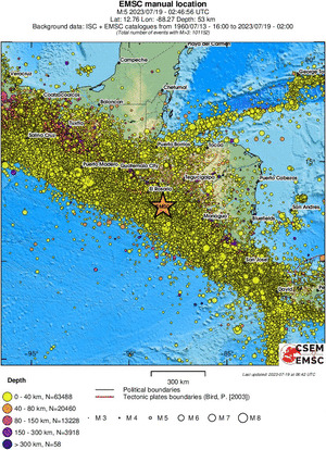 wide historical seismicity