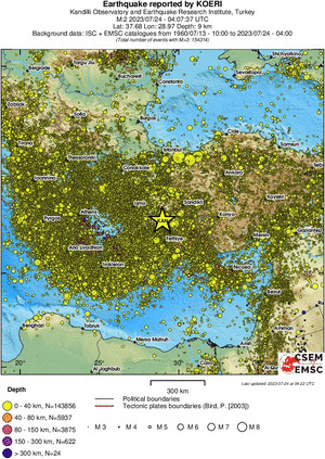 wide historical seismicity