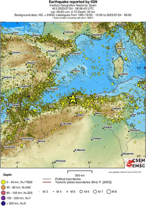wide historical seismicity