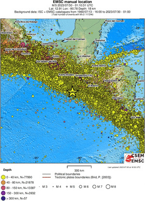 wide historical seismicity